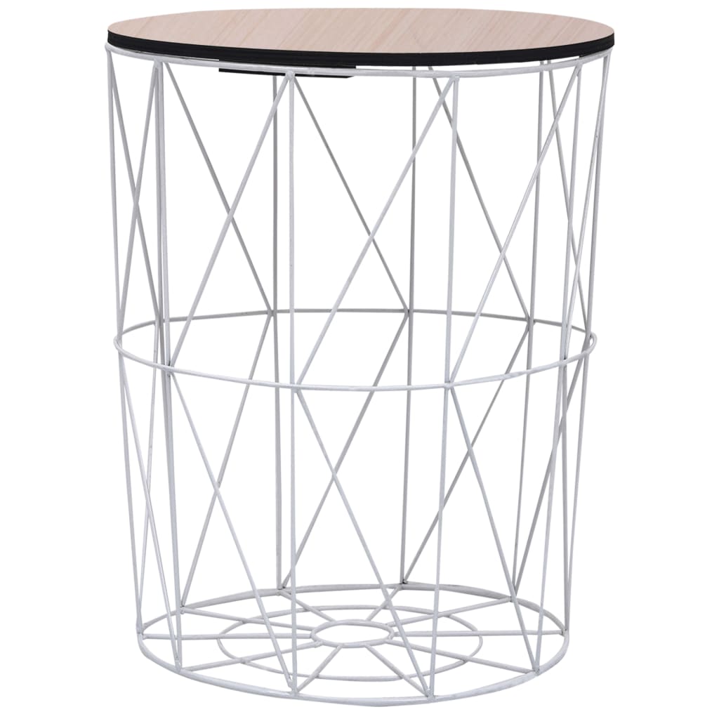 Coffee Table White Ø 18.5"