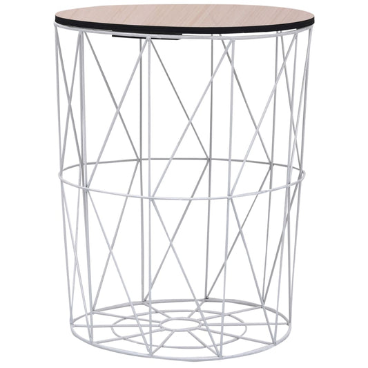 Coffee Table White Ø 18.5"