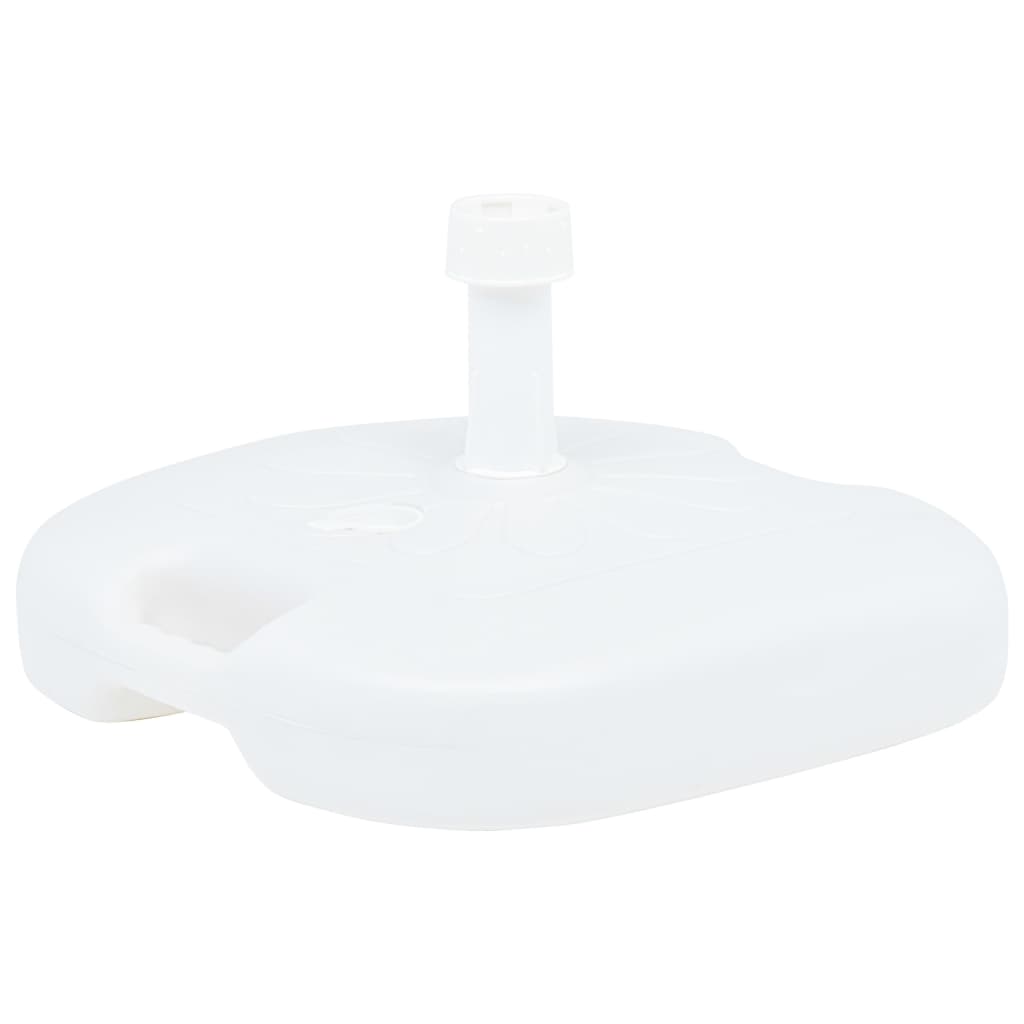 Umbrella Base Sand/Water Filled 4.2 gal White Plastic