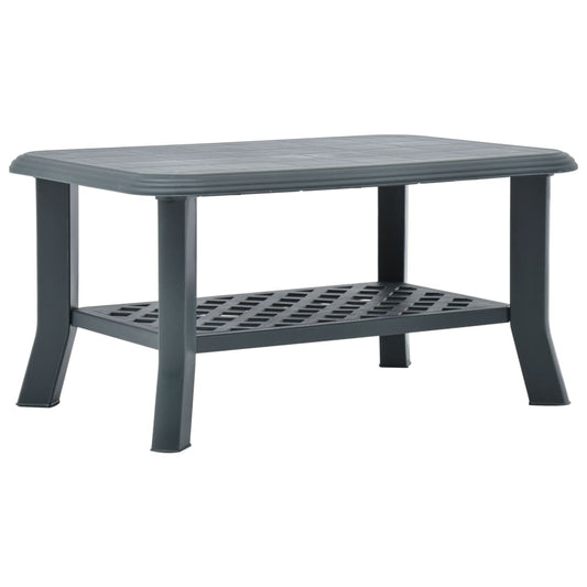 Coffee Table Green 35.4"x23.6"x18.1" Plastic