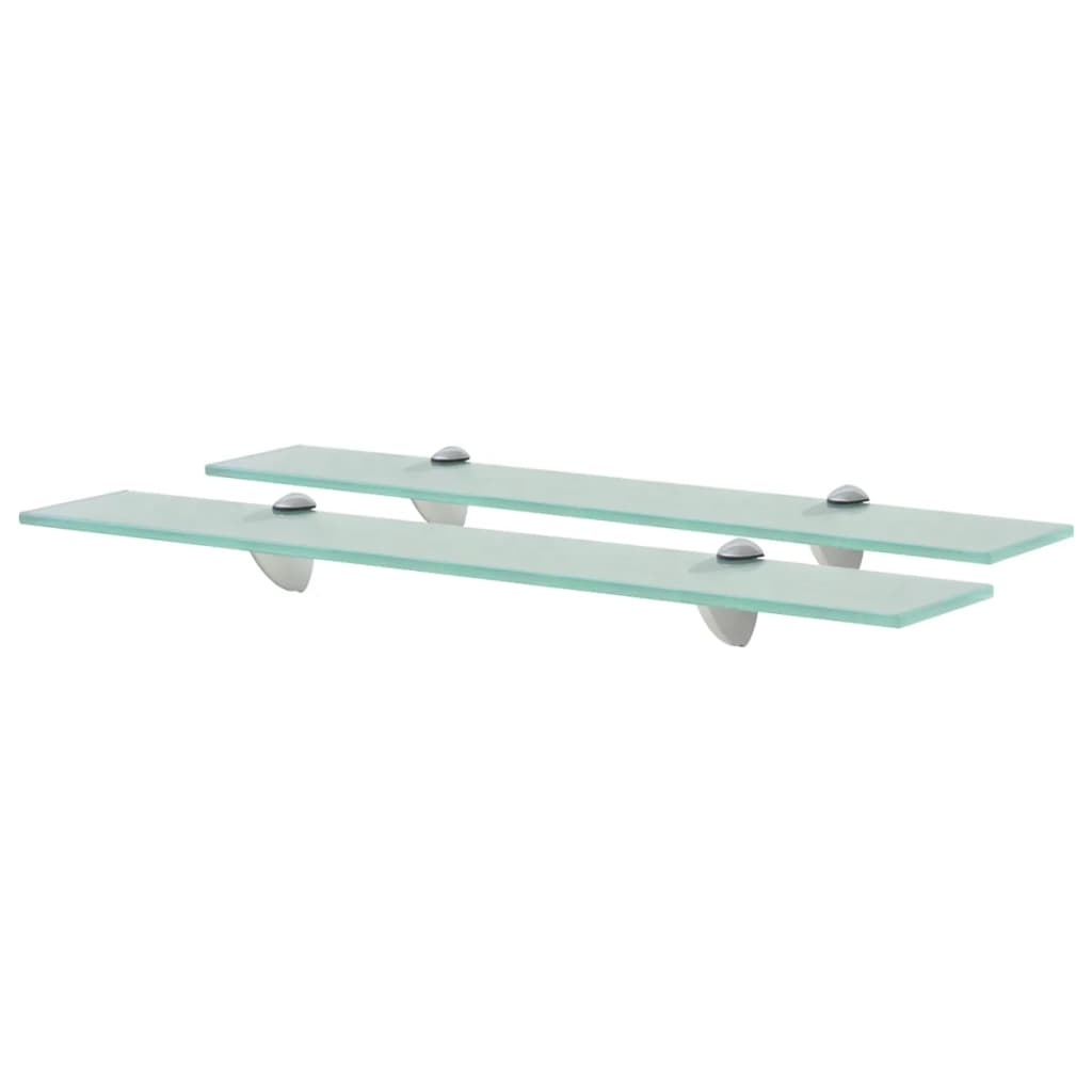 Floating Shelves 2 pcs Glass 2.6"x3.9" 0.3"