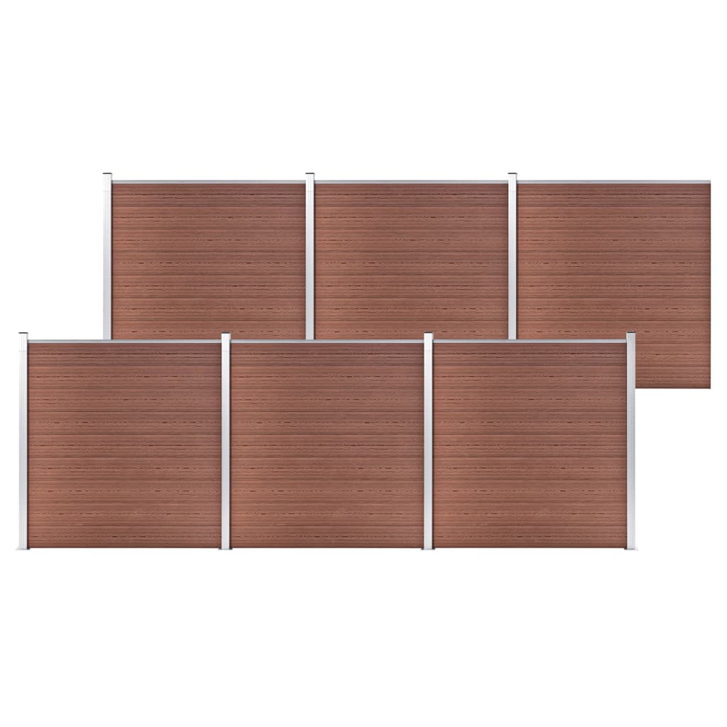 Garden Fence WPC 411.4"x73.2" Brown