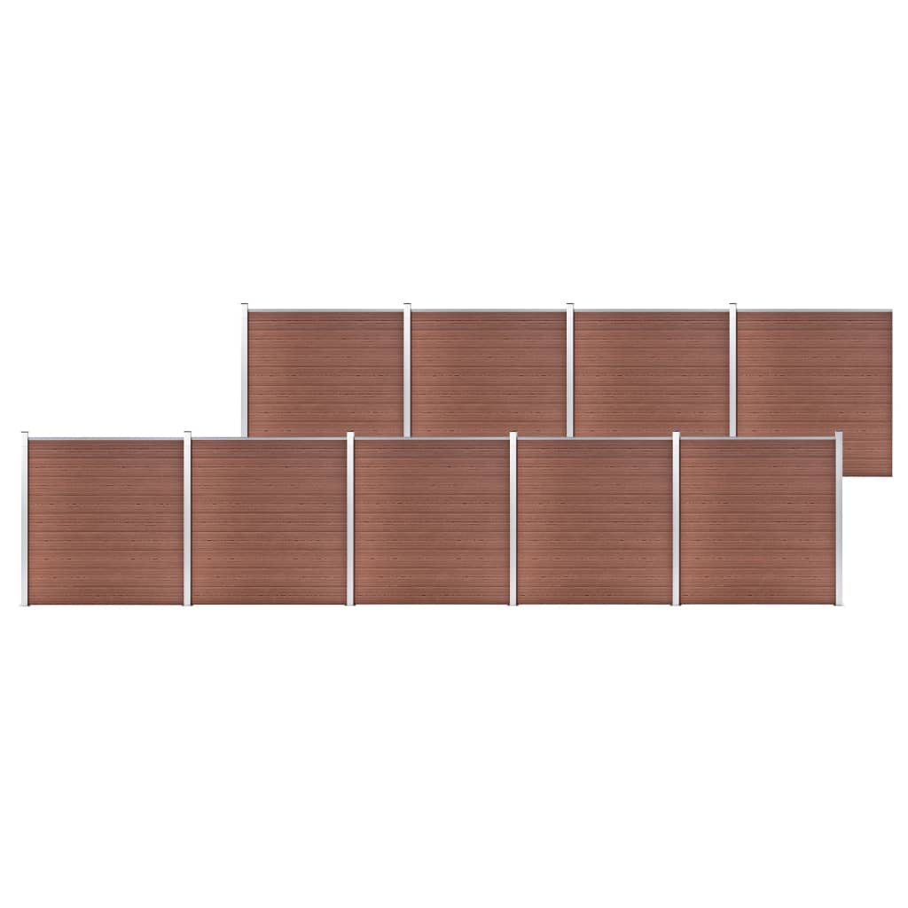 Garden Fence WPC 615.7"x73.2" Brown