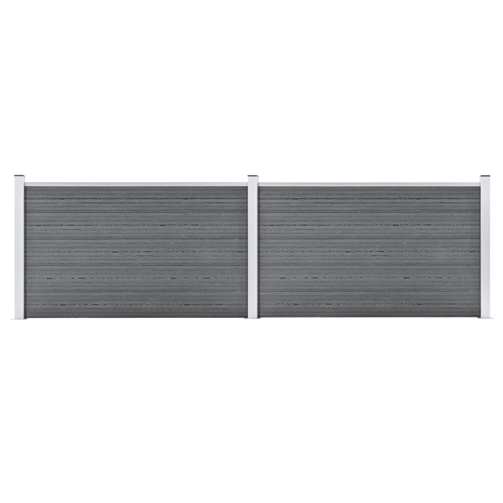 Garden Fence WPC 139"x41.7" Gray