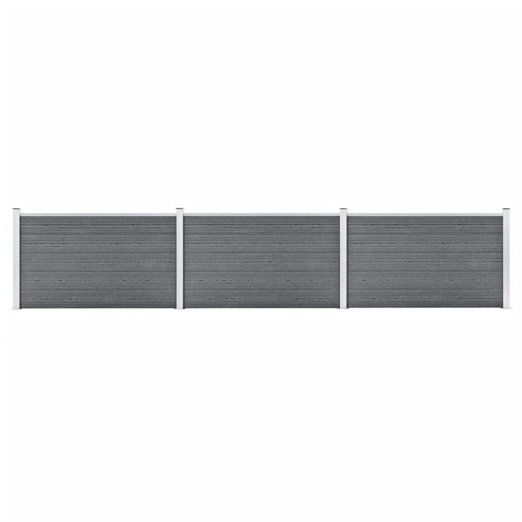 Garden Fence WPC 207.1"x41.7" Gray