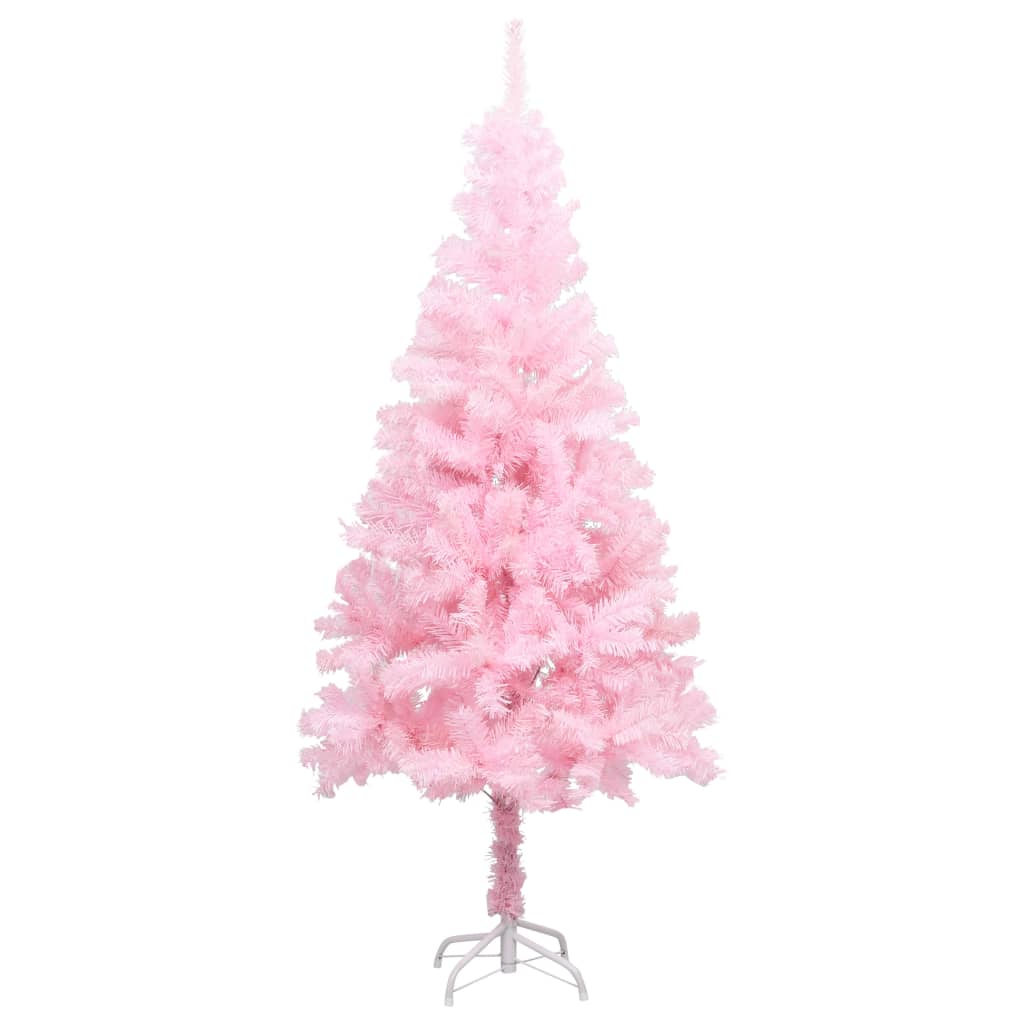 Artificial Christmas Tree with Stand Pink 5 ft PVC