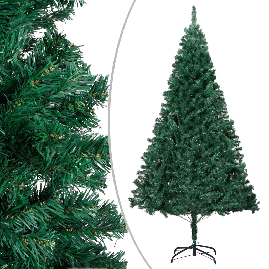 Artificial Christmas Tree with Thick Branches Green 5 ft PVC