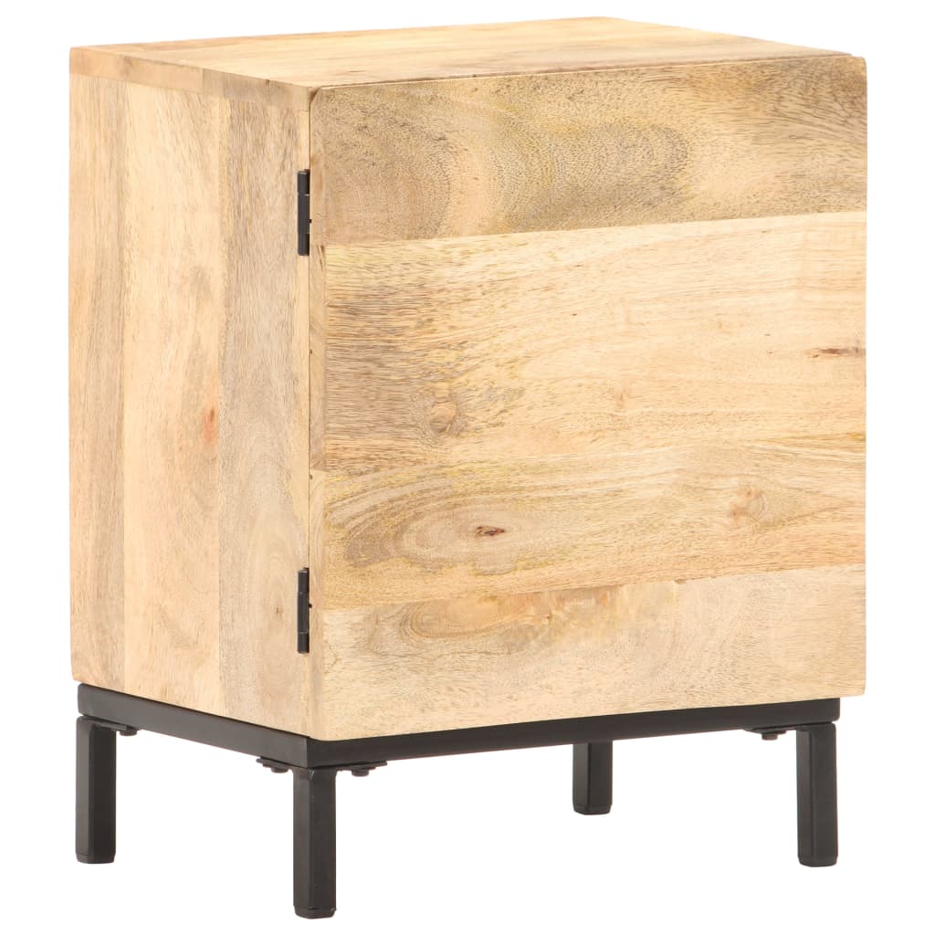 Bedside Cabinet 15.7"x11.8"x20.1" Solid Mango Wood