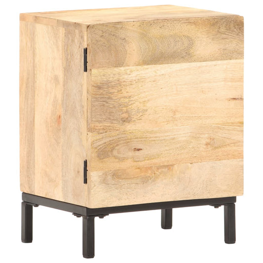 Bedside Cabinet 15.7"x11.8"x20.1" Solid Mango Wood