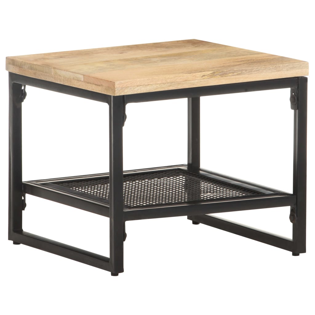 Side Table 15.7"x15.7"x13.8" Solid Mango Wood