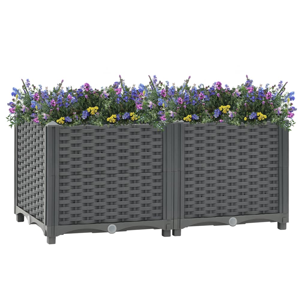Raised Bed 31.5"x15.7"x15" Polypropylene