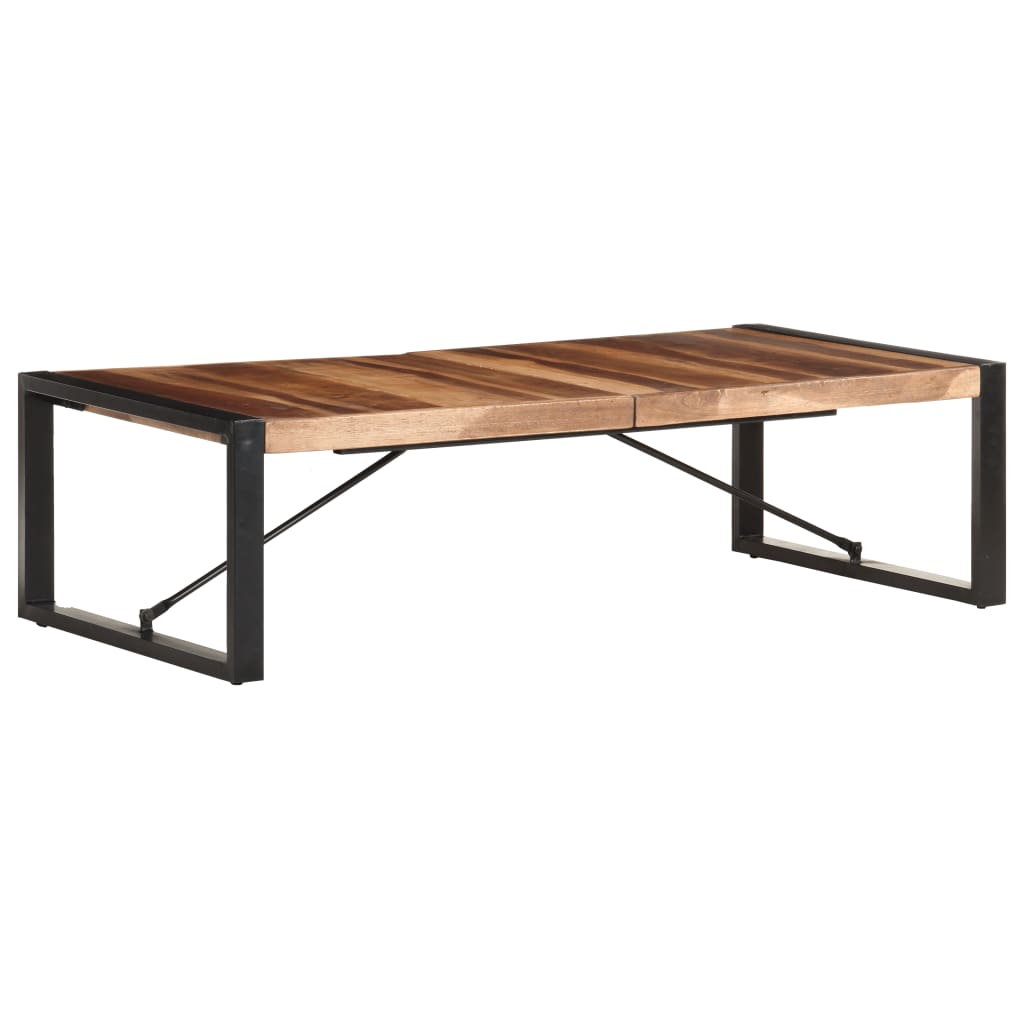 Coffee Table 55.1"x27.6"x15.7" Solid Wood with Sheesham Finish