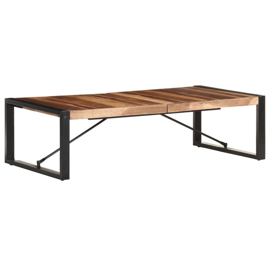 Coffee Table 55.1"x27.6"x15.7" Solid Wood with Sheesham Finish