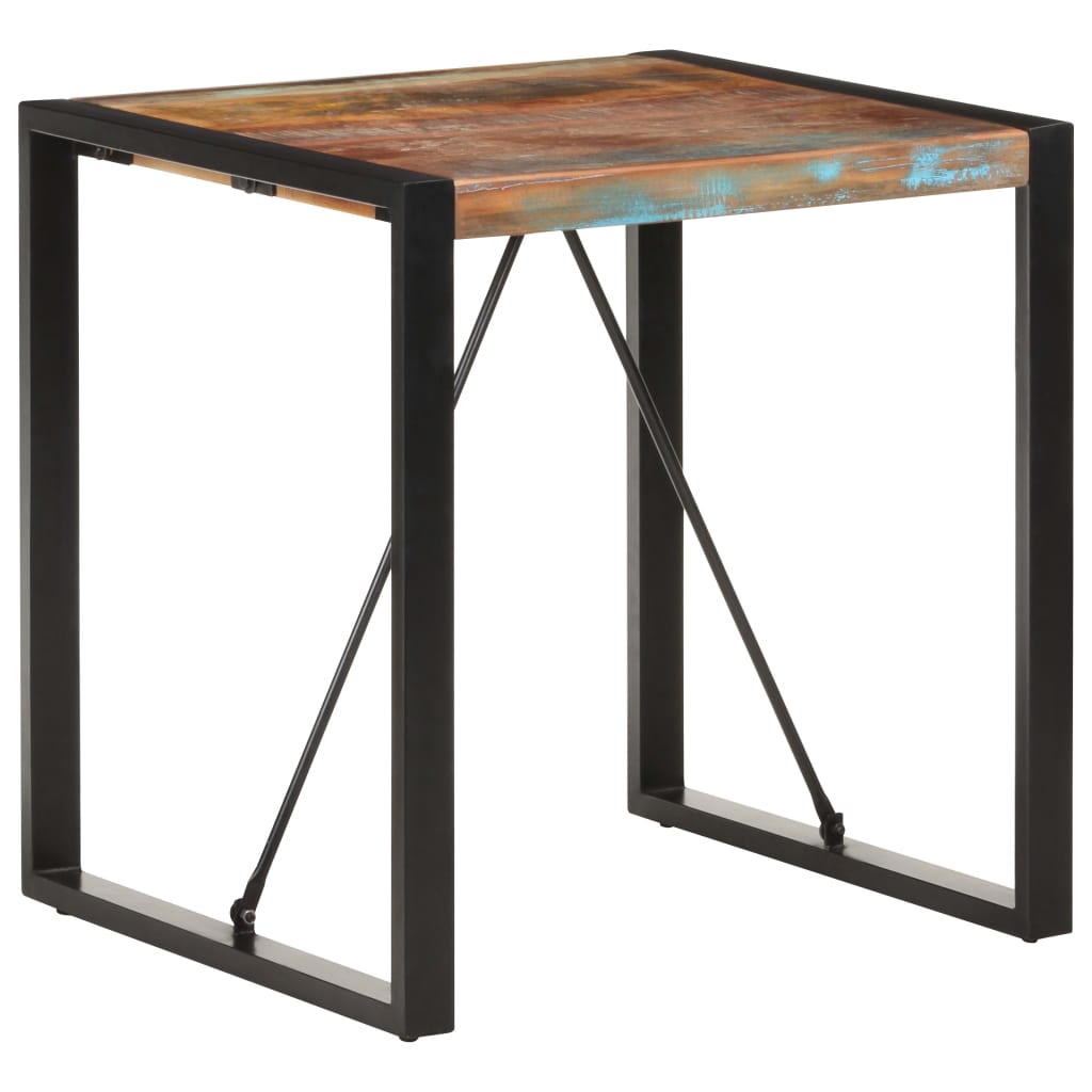 Dining Table 27.6"x27.6"x29.5" Solid Reclaimed Wood