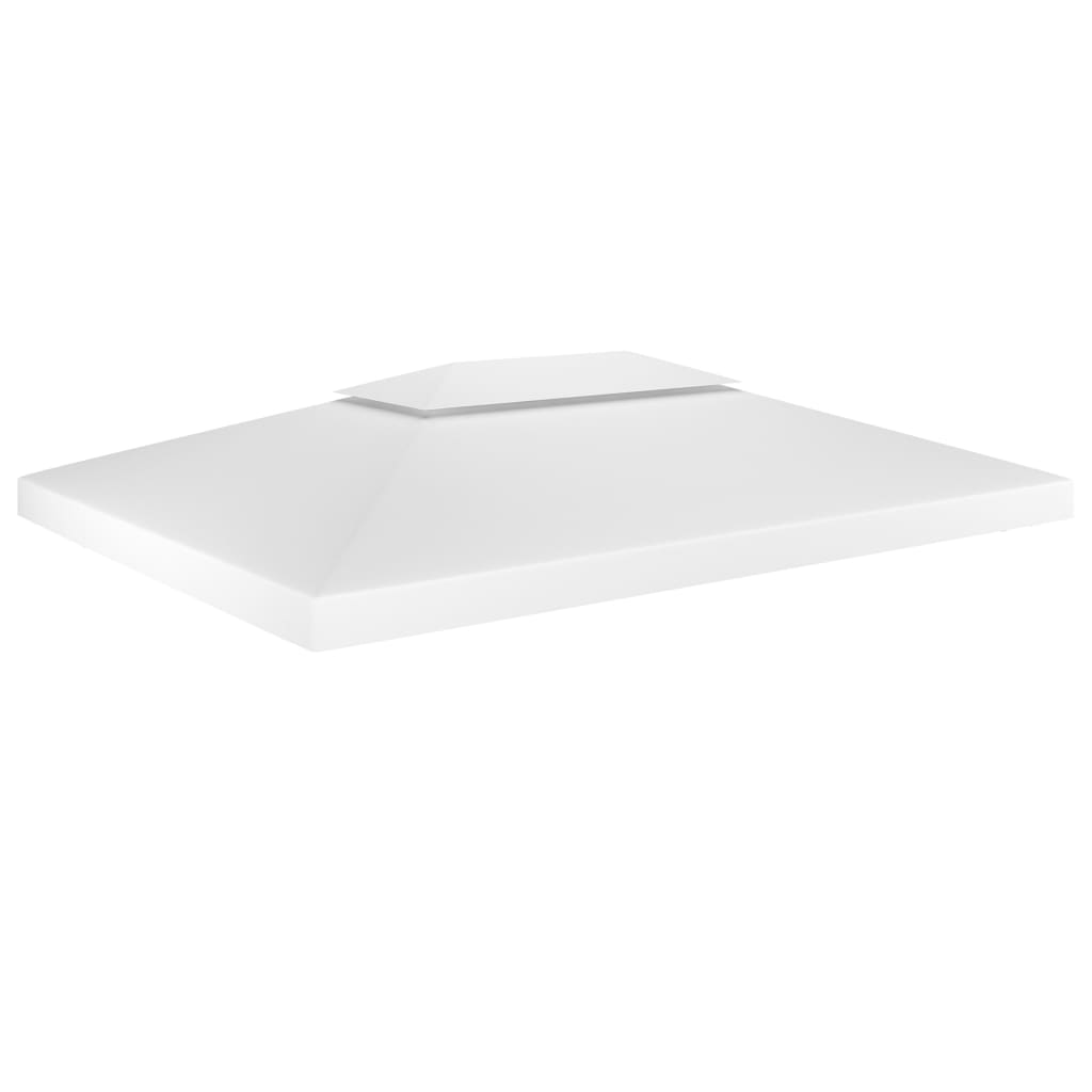 2-Tier Gazebo Top Cover 1 oz/ft² 13.1'x9.8' White