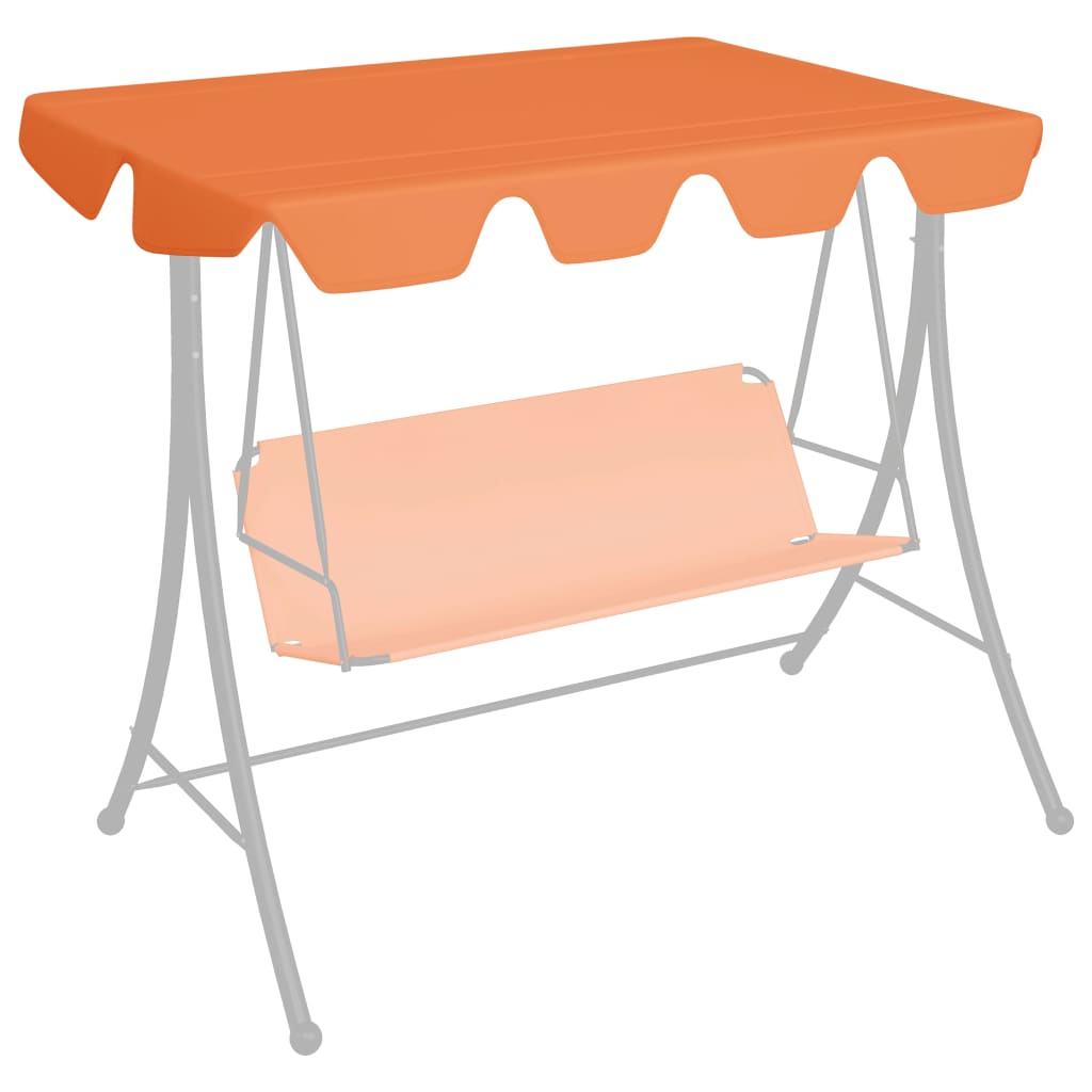 Replacement Canopy for Garden Swing Orange 59.1"/51.2"x27.6"/41.3"