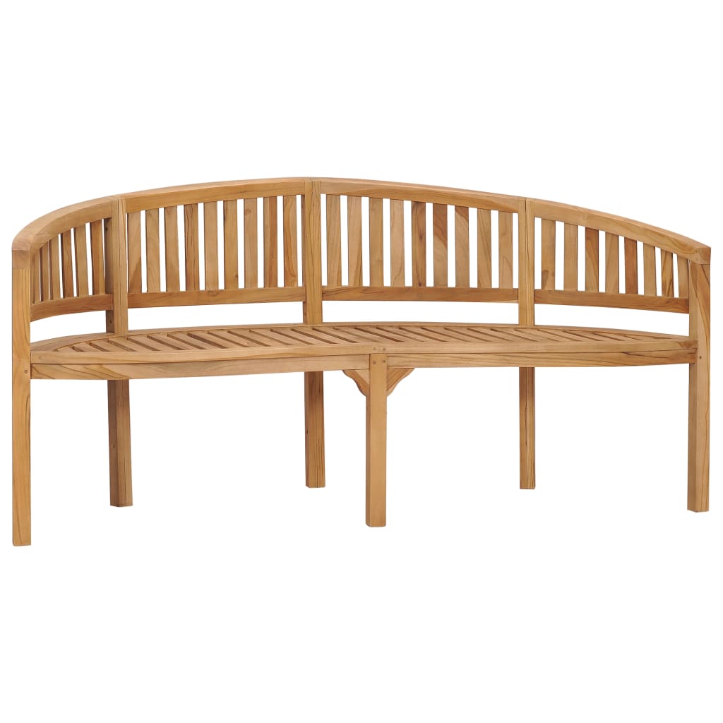 Banana Bench 70.9" Solid Teak Wood