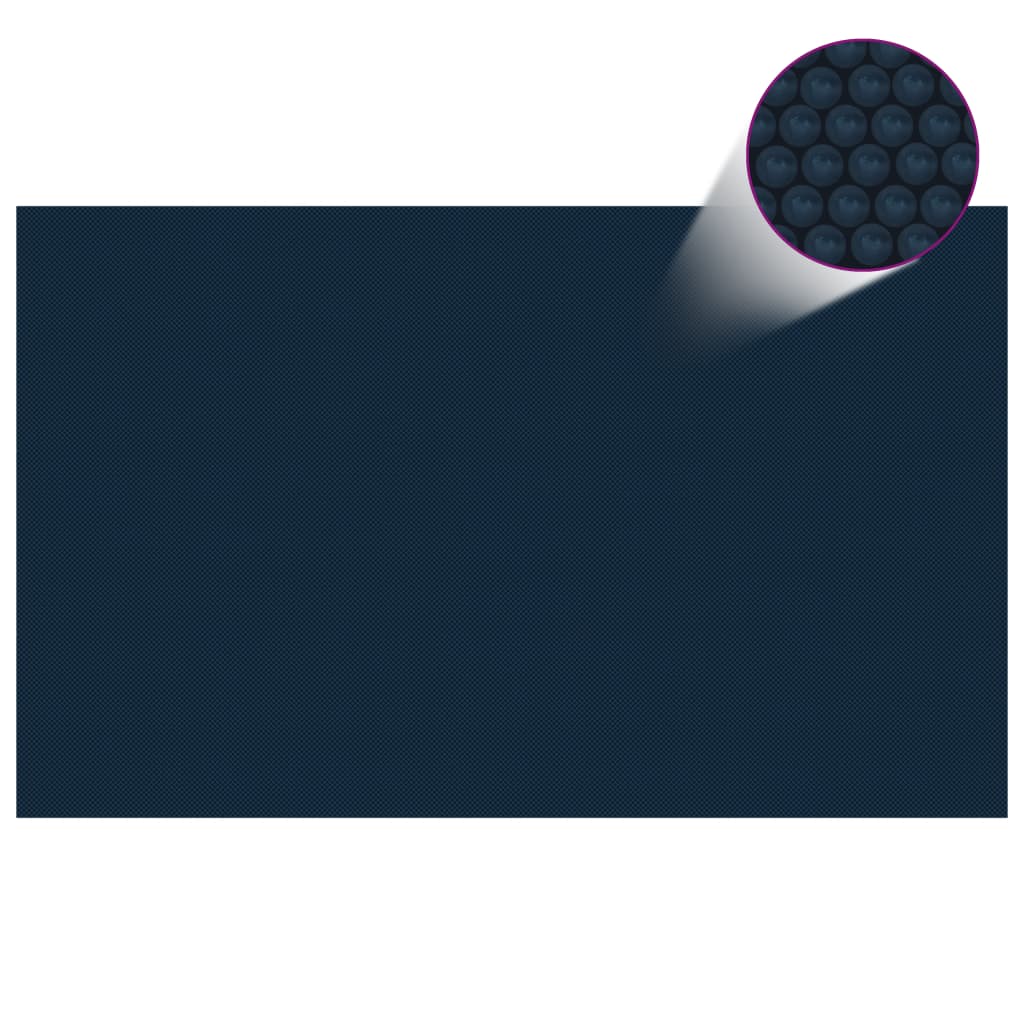 Floating PE Solar Pool Film 102.4"x63" Black and Blue