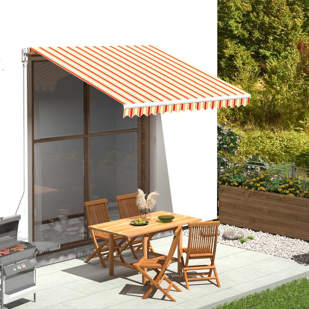 Replacement Fabric for Awning Yellow and Orange 9.8'x8.2'