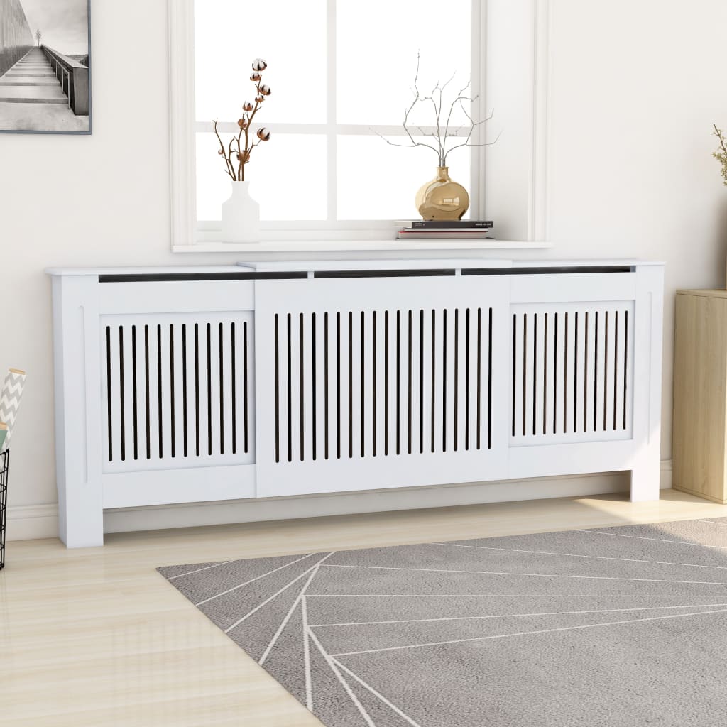 MDF Radiator Cover White 80.7"