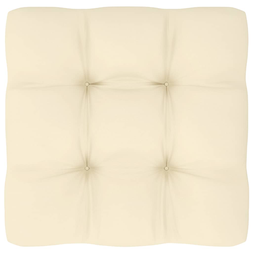 Pallet Sofa Cushion Cream 27.6"x27.6"x3.9"