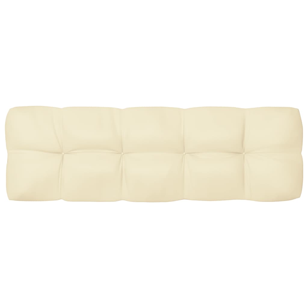 Pallet Sofa Cushion Cream 47.2"x15.7"x3.9"