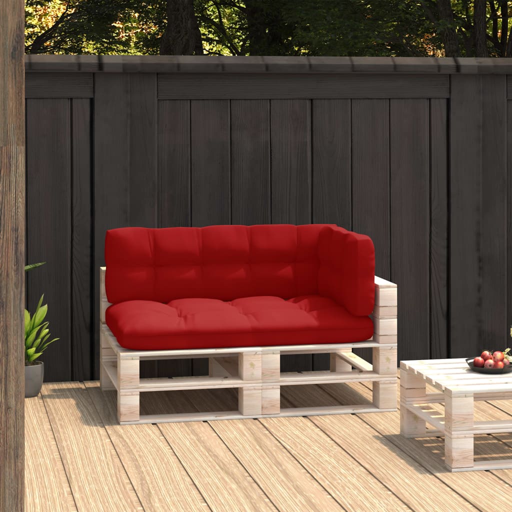 Pallet Sofa Cushions 3 pcs Red