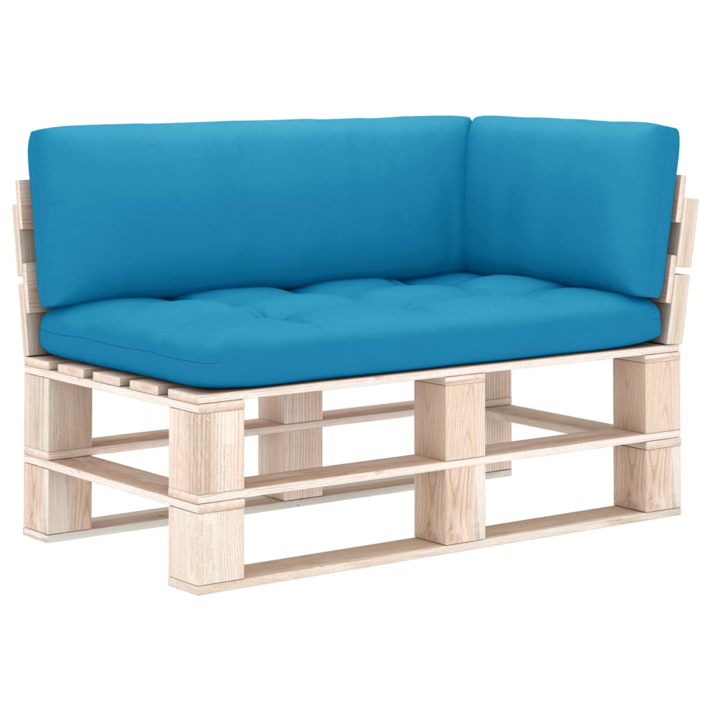 Pallet Sofa Cushions 3 pcs Blue
