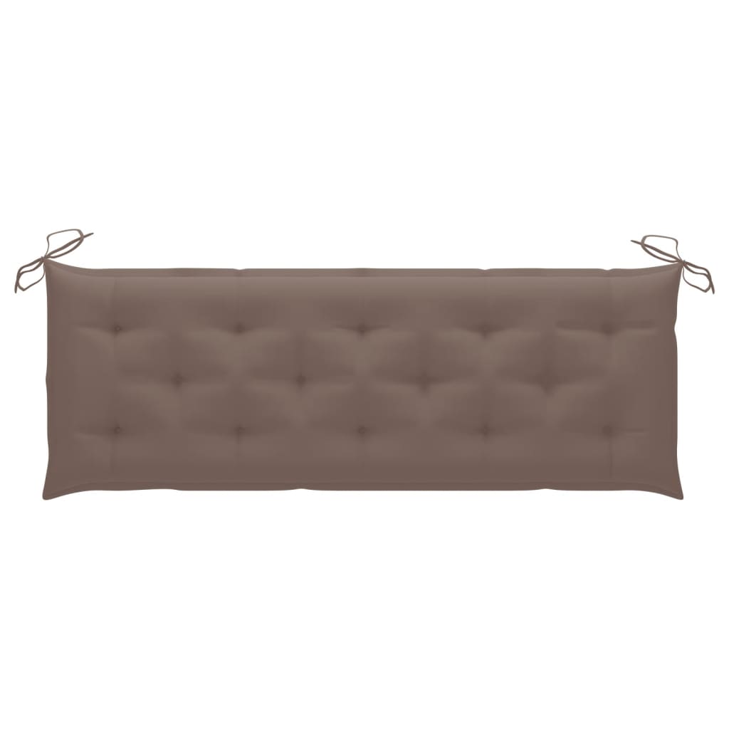 Garden Bench Cushion Taupe 59.1"x19.7"x2.8" Fabric