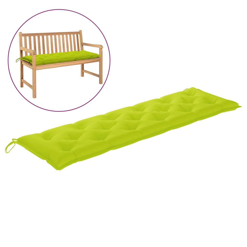 Garden Bench Cushion Bright Green 70.9"x19.7"x2.8" Fabric