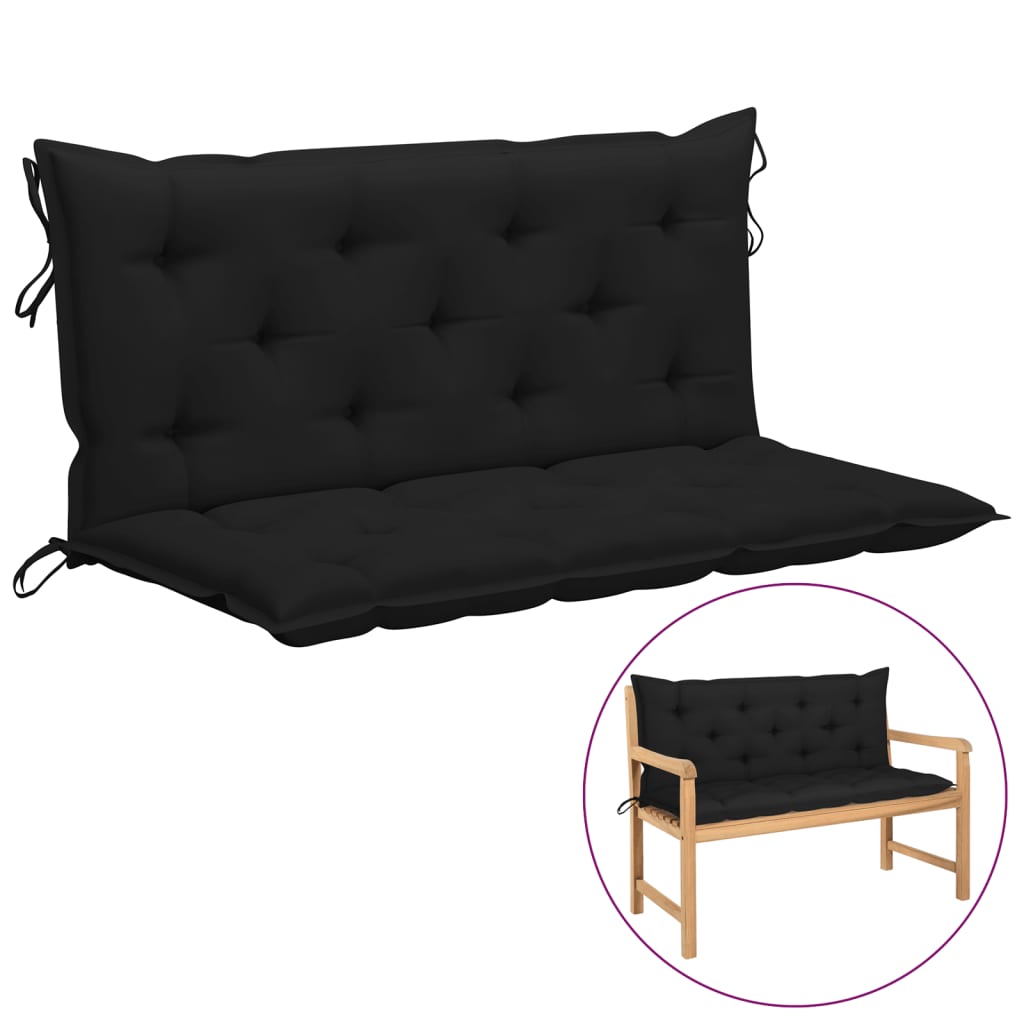 Cushion for Swing Chair Black 47.2" Fabric