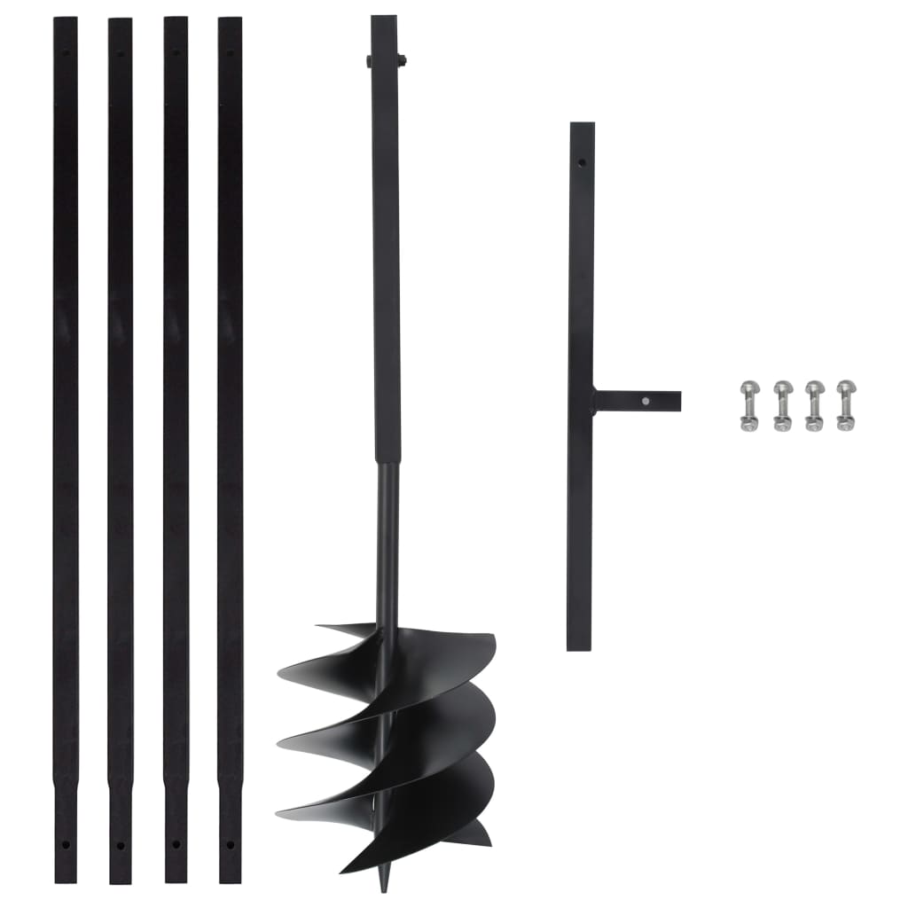 Ground Drill with Handle 1" with Extension Tube 13.1' Steel