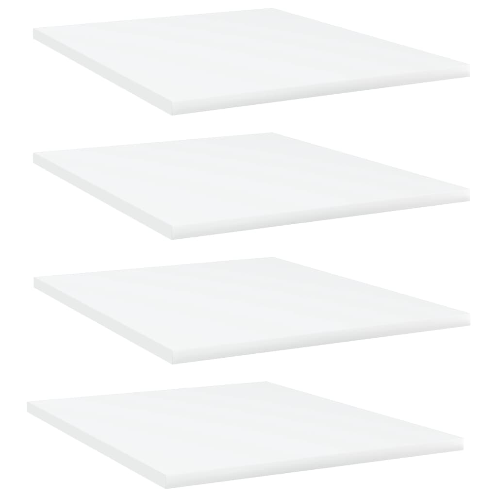 Bookshelf Boards 4 pcs White 15.7"x19.7"x0.6" Engineered Wood