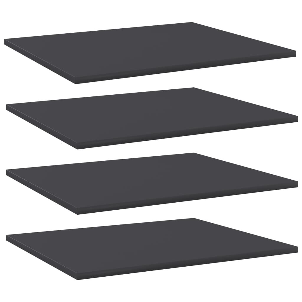 Bookshelf Boards 4 pcs Gray 23.6"x19.7"x0.6" Engineered Wood