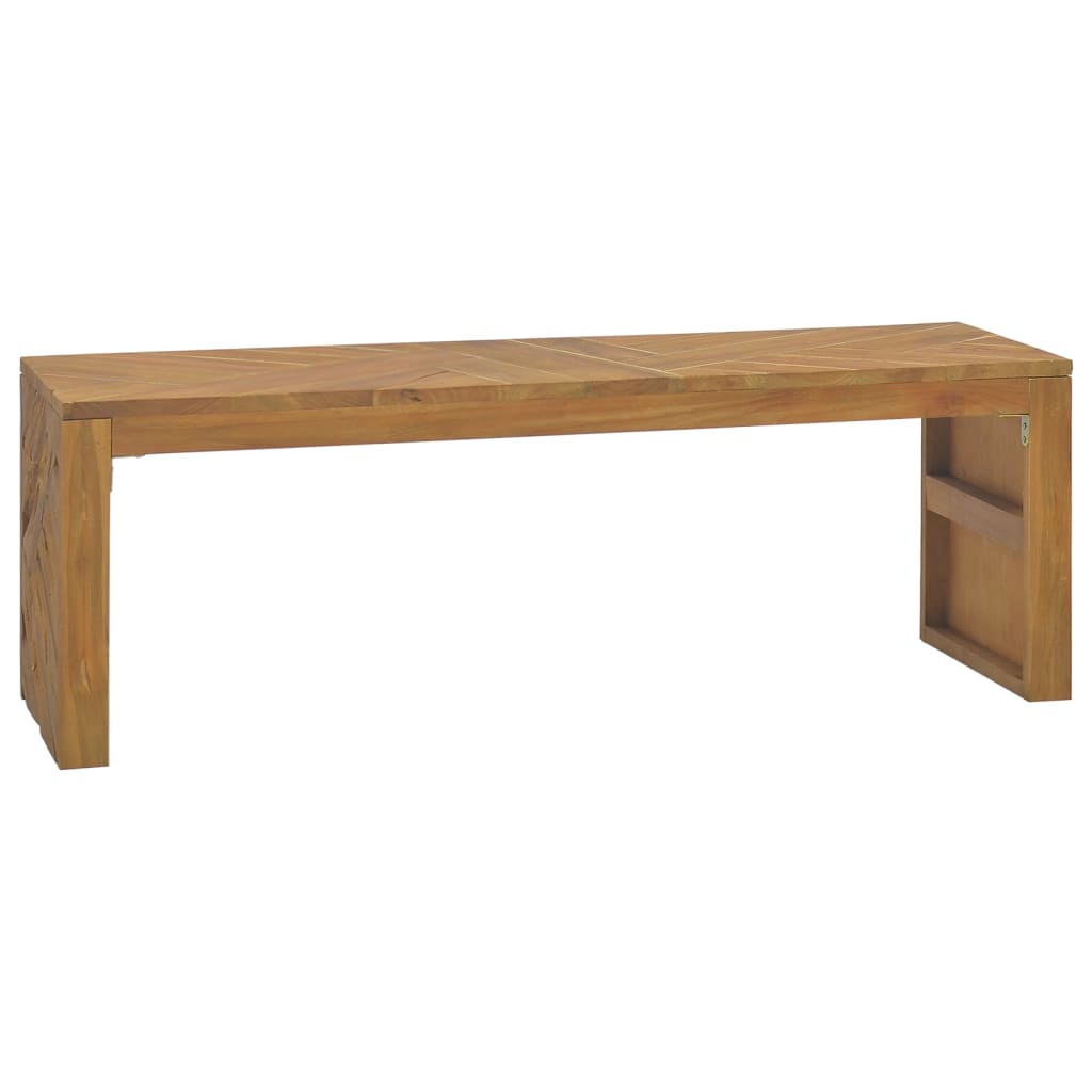 TV Stand 43.3"x23.6"x15" Solid Teak Wood