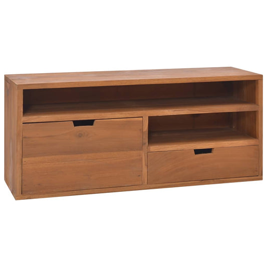 TV Cabinet 35.4"x11.8"x15.7" Solid Teak Wood