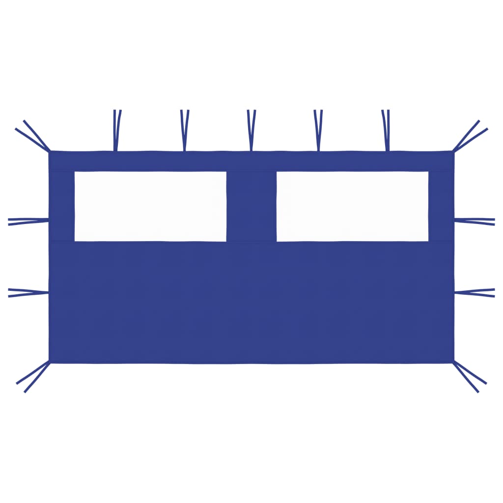 Gazebo Sidewall with Windows 13.1'x6.6' Blue