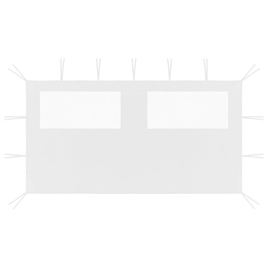 Gazebo Sidewall with Windows 13.1'x6.6' White