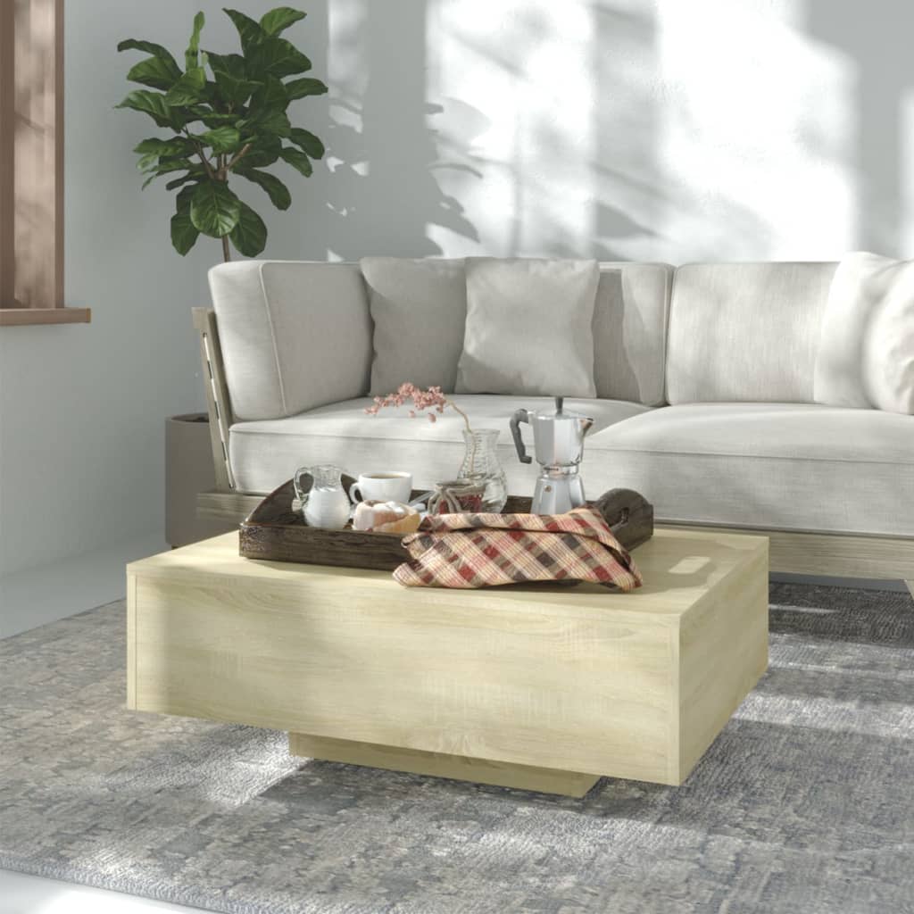 Coffee Table Sonoma Oak 33.5"x21.7"x12.2" Engineered Wood