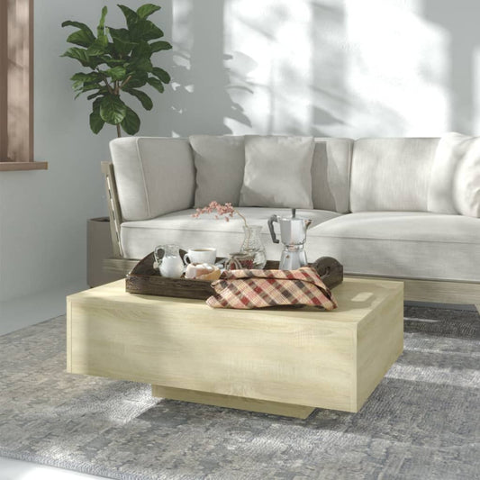 Coffee Table Sonoma Oak 33.5"x21.7"x12.2" Engineered Wood