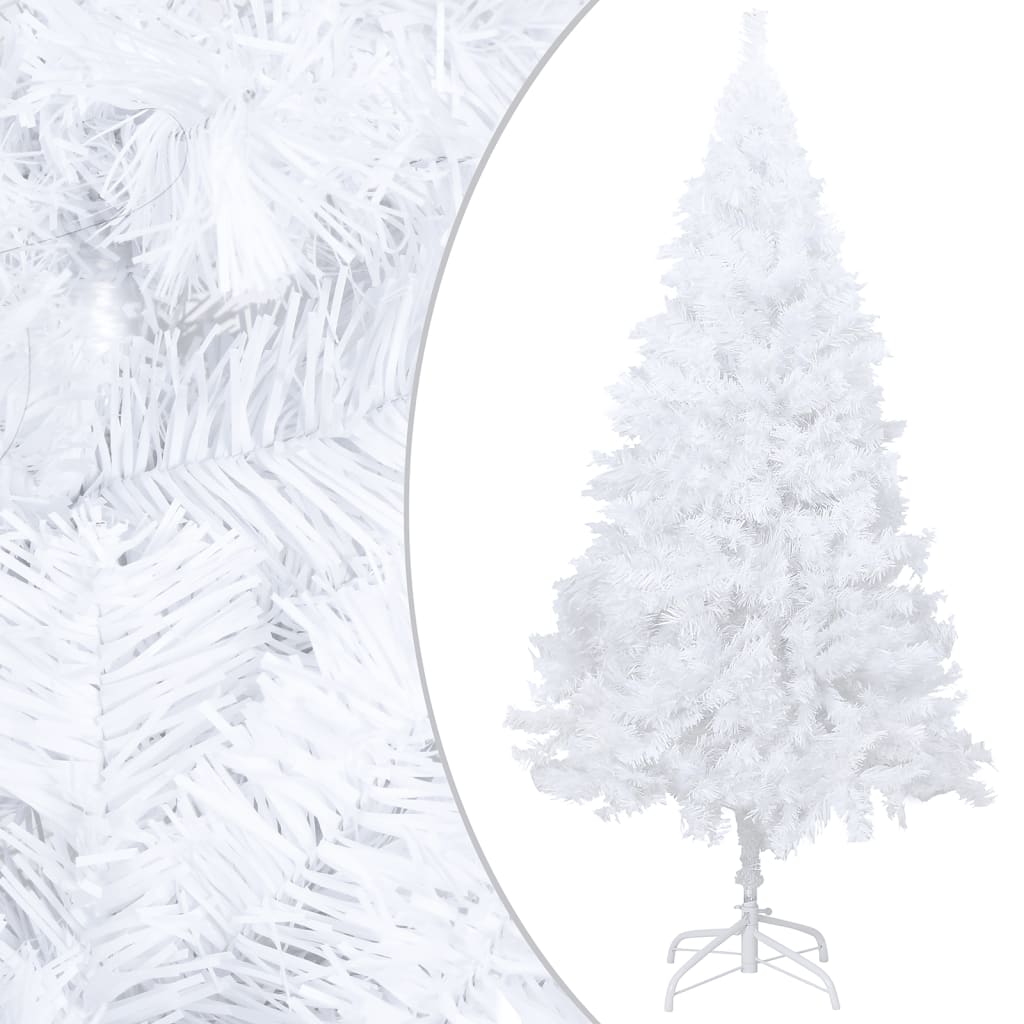 Artificial Christmas Tree with Thick Branches White 4 ft PVC