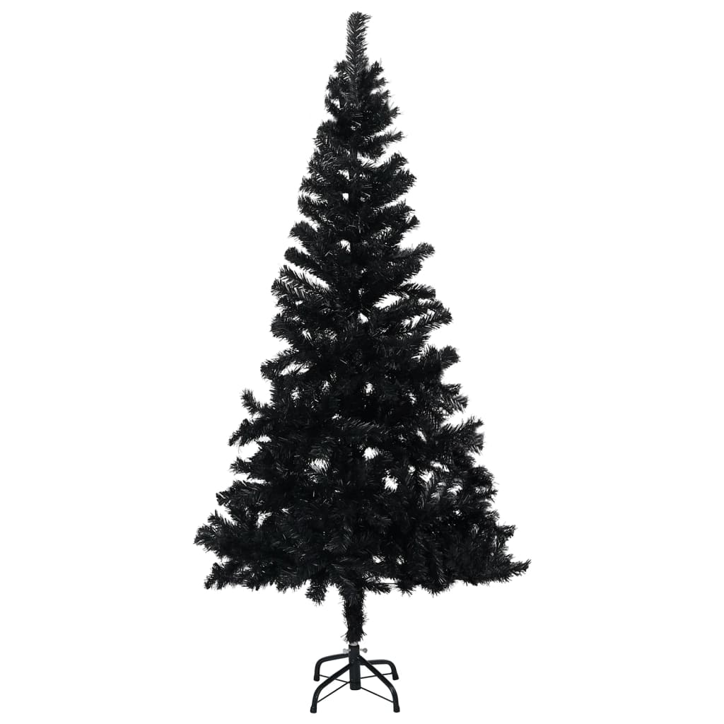 Artificial Christmas Tree with Stand Black 4 ft PVC