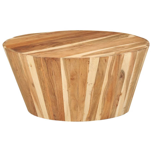Coffee Table Ø25.6"x12.2" Solid Acacia Wood
