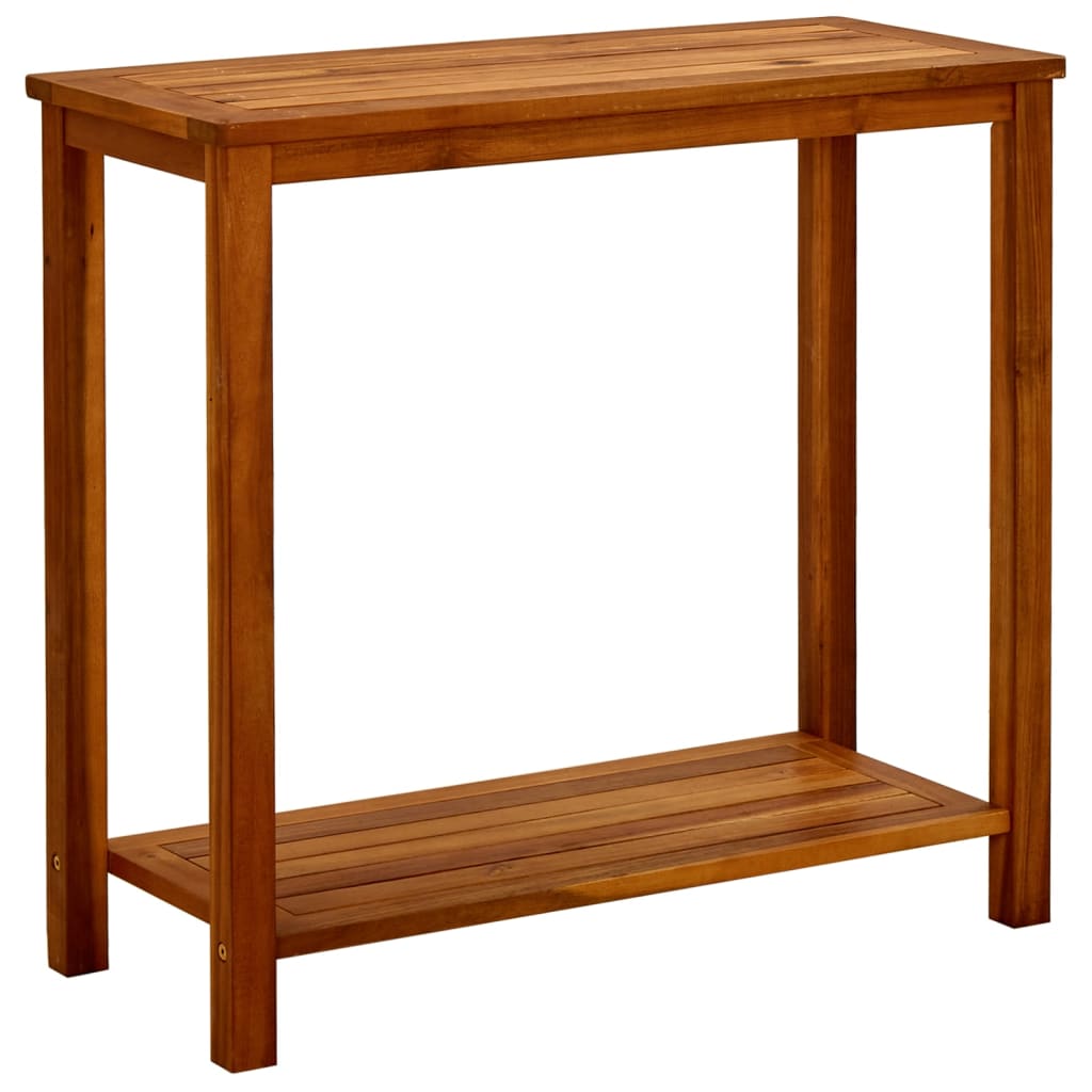 Patio Console Table 31.5"x13.8"x29.5" Solid Acacia Wood