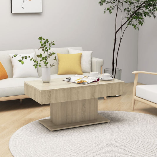 Coffee Table Sonoma Oak 37.8"x19.7"x17.7" Engineered Wood