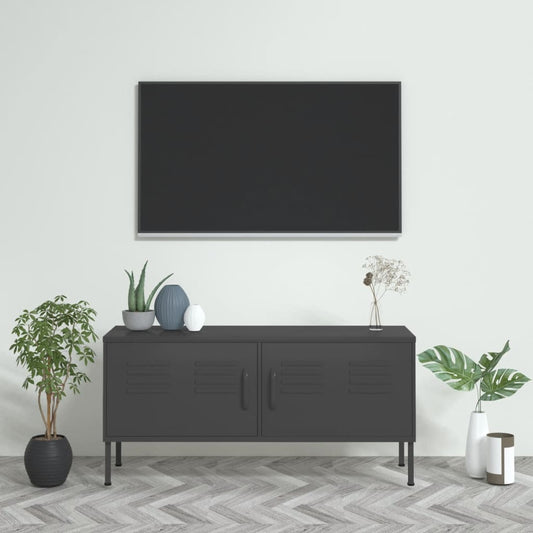 TV Cabinet Anthracite 41.3"x13.8"x19.7" Steel