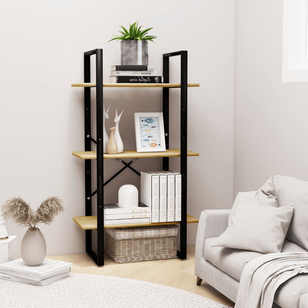 Storage Shelf 23.6"x11.8"x41.3" Solid Wood Pine