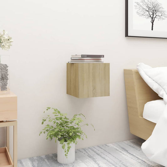 Bedside Cabinet Sonoma Oak 12"x11.8"x11.8" Engineered Wood