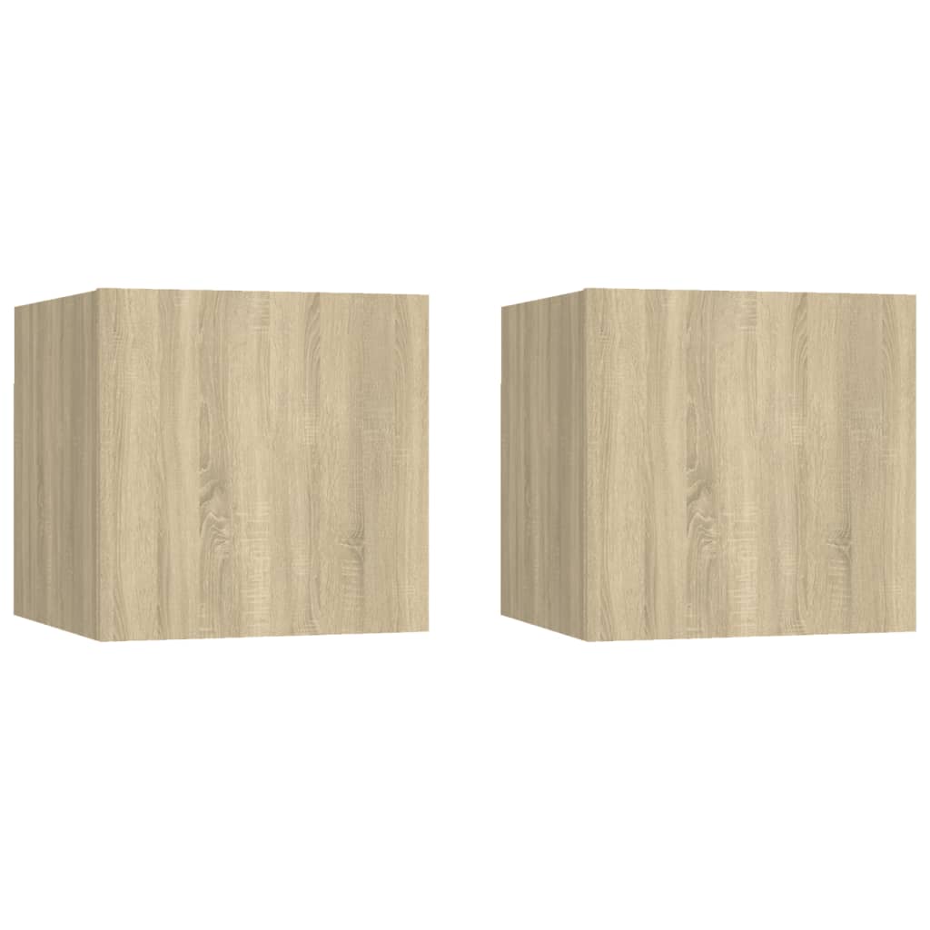 Bedside Cabinets 2 pcs Sonoma Oak 12"x11.8"x11.8" Engineered Wood