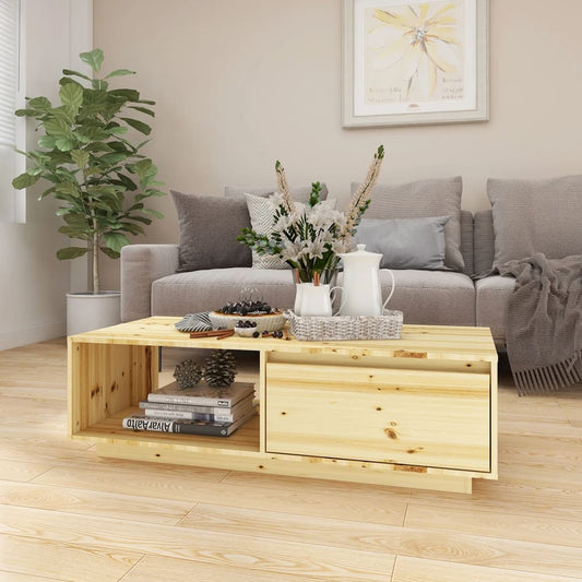 Coffee Table 43.3"x19.7"x13.2" Solid Firwood